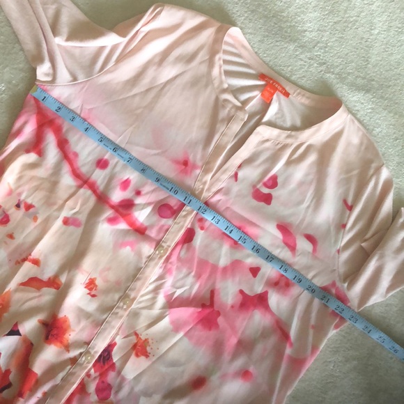 Soft baby pink pastel cropped sleeve blouse - Picture 4 of 7